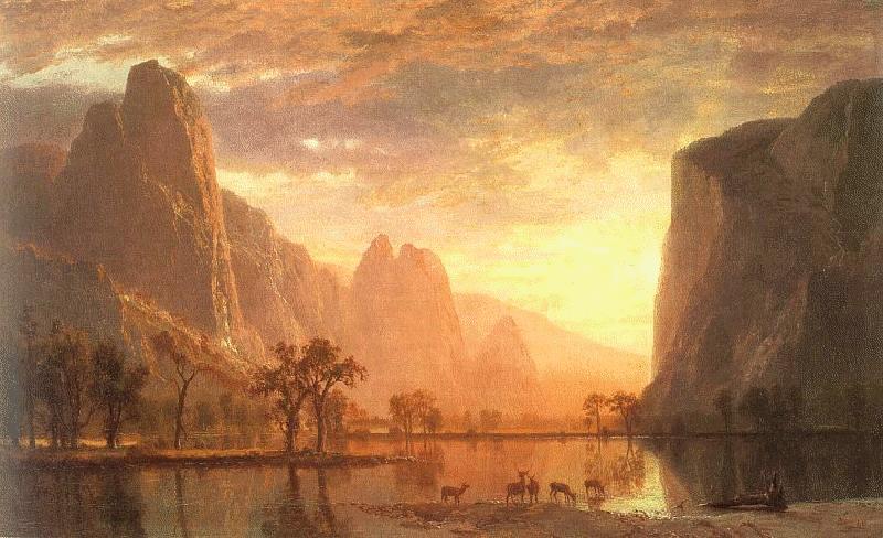 Albert Bierstadt Valley of the Yosemite France oil painting art
